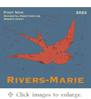 Rivers-Marie Pinot Noir 2023 Occidental Ridge Vineyard Sonoma Coast