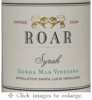 Roar Syrah 2024 Sierra Mar Vineyard Santa Lucia Highlands Monterey
