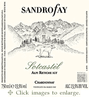 Sandro Fey Chardonnay 2023 'Sotcastel' Alpi Retiche Lombardy