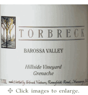 Torbreck Grenache 2022 Hillside Vineyard Barossa Valley South Australia
