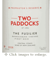 Two Paddocks Pinot Noir 2021 'The Fusilier' Bannockburn Vineyard Central Otago