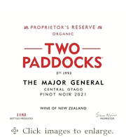 Two Paddocks Pinot Noir 2021 'The Major General' Central Otago