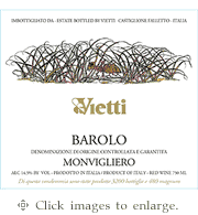 Vietti Nebbiolo 2021 'Monvigliero' Barolo Piedmont