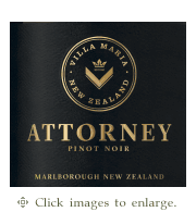 Villa Maria Pinot Noir 2019 'Attorney' Marlborough