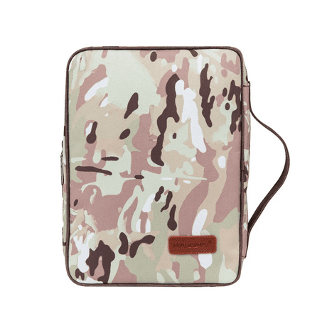 Montana West Green Camo Camouflage Pattern Print Canvas Bible Cover & Bookmark MWB-5007 Montana West Camouflage Pattern Print Canvas Bible  main image 2