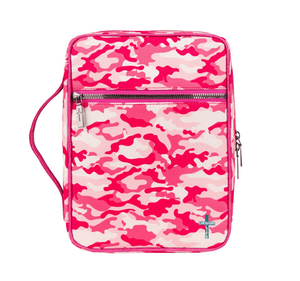 MWB-6005PK Montana West Camouflage Camo Print Pink Canvas Bible Cover & Bookmark