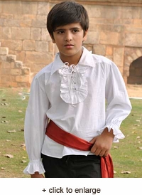 Kids Captain Kennit Ruffled Shirt
