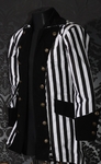 Sale Steampunk Striped Pirate Jacket