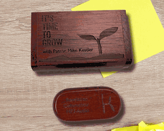 128 GB Custom Engraved Wooden USB Flash Drive with Personalized Gift Box