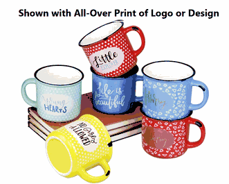 13 oz. Personalized Speckled Campfire Mugs (Full Color)