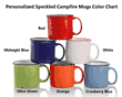 13 oz. Personalized Speckled Campfire Mugs (Full Color)