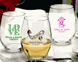 Love Personalized 15 oz. Stemless Wine Glasses