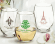 15 oz. Paris Personalized Stemless Wine Glasses Favors