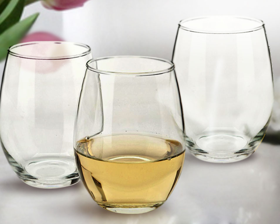 Stemless Wine Glasses Bulk 15 oz. ARC Perfection, Set of 12