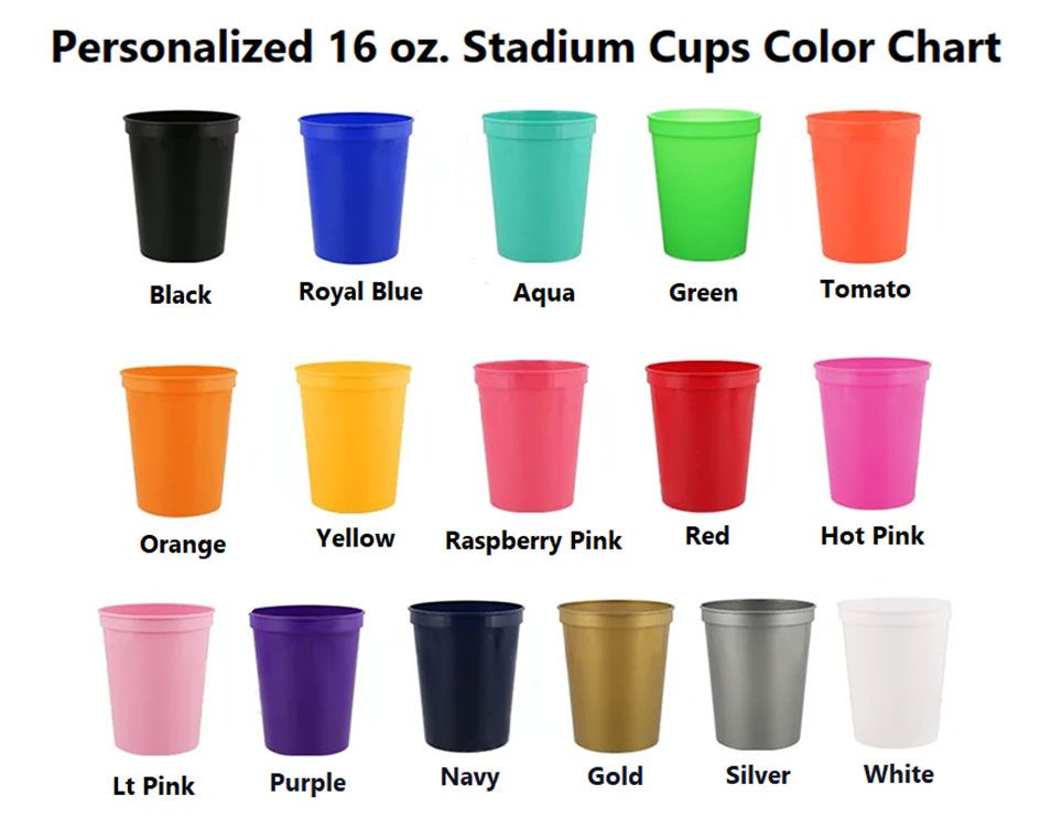 Personalized Stadium Cups 16 oz.