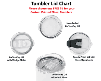 20 oz. Personalized Tumblers with Lid (Full Color)