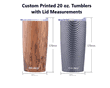 20 oz. Personalized Tumblers with Lid (Full Color)