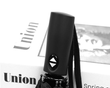 21" Custom Umbrella w Solid-Color Logo: 3-Fold, Fully-Automatic, Windproof