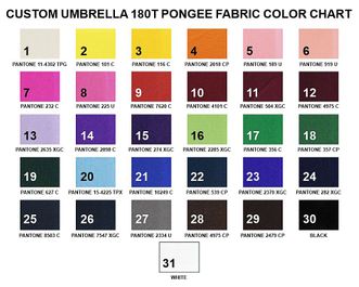 21" Custom Umbrella w Solid-Color Logo: 3-Fold, Fully-Automatic, Windproof
