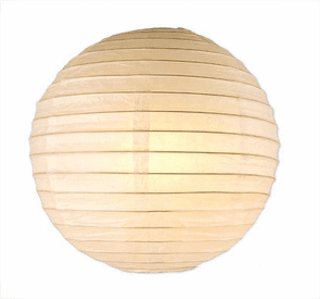 30 Inches Snow White Paper Lanterns