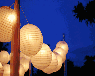 30 Inches Snow White Paper Lanterns
