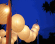 30 Inches Snow White Paper Lanterns
