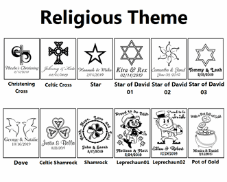 4 oz. Religious Design Personalized Tea Cups