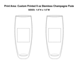 9 oz. Custom Printed Stemless Champagne Flutes