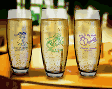 9 oz. Whimsical Personalized Stemless Champagne Flutes