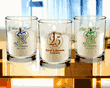 Anniversary Personalized Clear Candle Favors