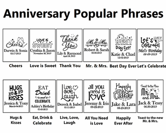 Anniversary Personalized Pint Glasses