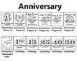 Anniversary Personalized Pint Glasses