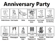 Anniversary Personalized Pint Glasses