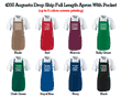 Custom Apron - Augusta 4350 Full-Length Two-Pocket with Slider Buckle 30"