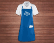 Custom Bib Apron - Augusta with Adjustable Neck and Waist Ties 30"