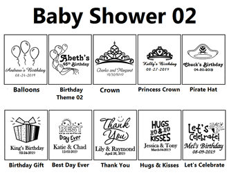 Baby Shower Personalized Cork Coasters