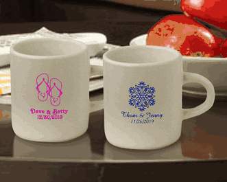 4  oz. Baby Shower Personalized Espresso Mug Favors