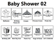 4  oz. Baby Shower Personalized Espresso Mug Favors