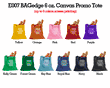 Personalized Canvas Bags - BAG Edge 6 oz. Promo Tote 