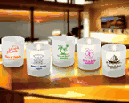 Beach Personalized Frosted Candle Favors