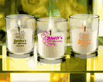 Birthday Personalized Clear Candle Favors