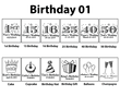 Birthday Personalized Clear Candle Favors