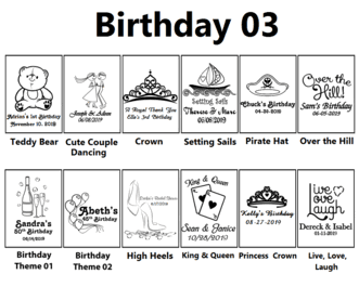 Birthday Personalized Pint Glasses