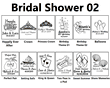 Bridal Shower Personalized Clear Candle Favors