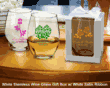 Bride and Groom Personalized 9 oz. Stemless Wine Glasses Favors