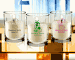 Bride and Groom Personalized Clear Candle Favors