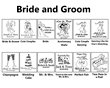 Bride and Groom Personalized Clear Candle Favors