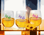 Butterflies Personalized 9 oz. Stemless Wine Glasses