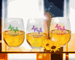 Butterfly Personalized 5.5 oz. Stemless Wine Tasting Glasses