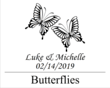 Butterfly Personalized Clear Candle Favors